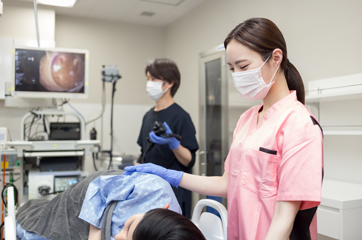 女性にやさしい内視鏡検査の特徴